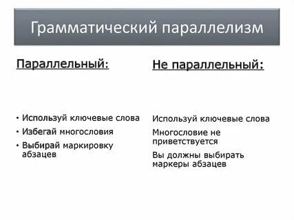Параллелизм в стихотворении