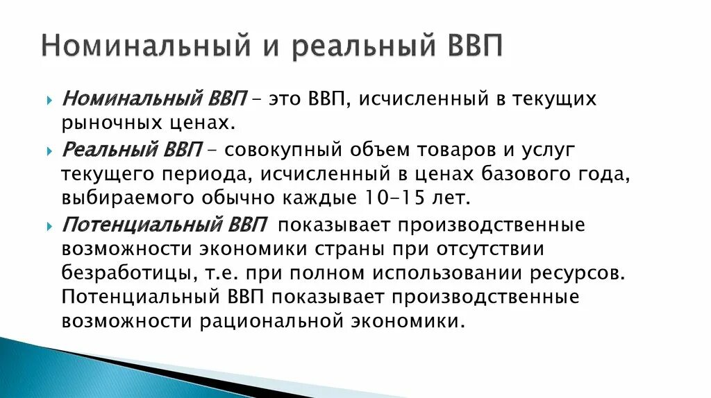 Реальный ввп это продукт. Номинальный реальный и потенциальный ВВП. Валовый внутренний продукт. Реальный ВВП И Номинальный ВВП. ВВП И ВНП реальный и Номинальный.