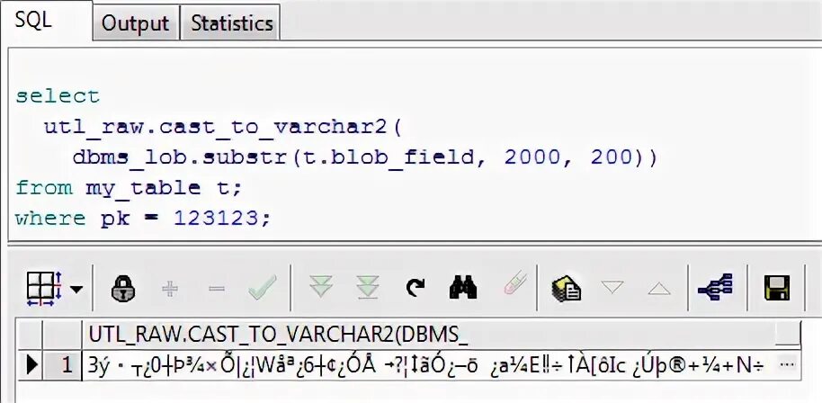 Oracle blob. Substr sql. substr c++. blob sql.