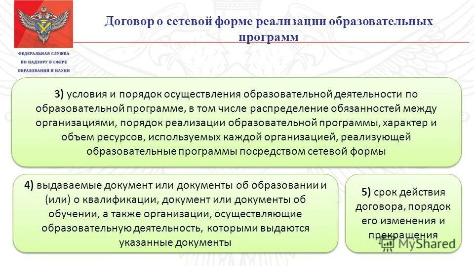 1 сетевая форма реализации образовательных программ