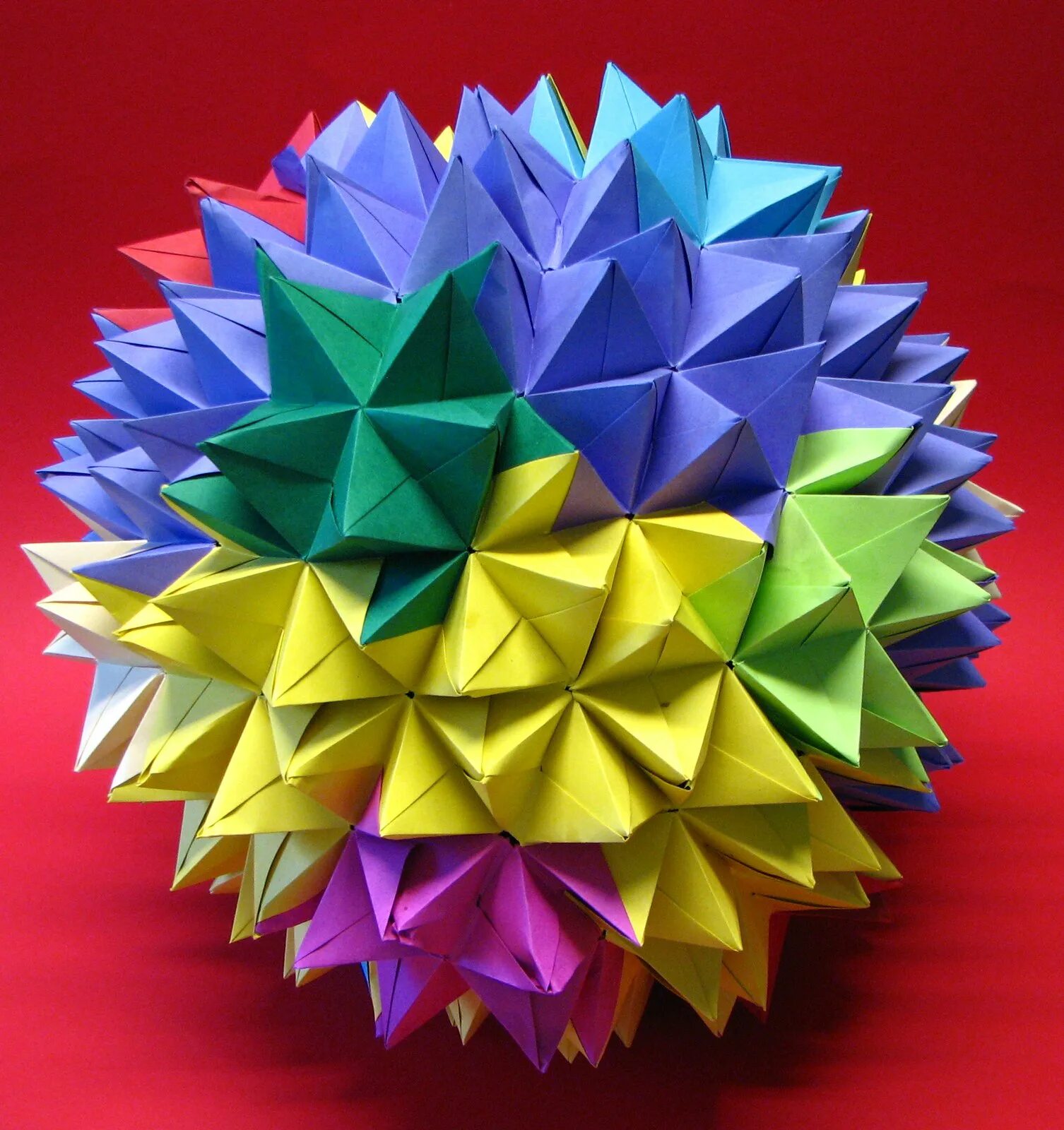 Кусудама Сонобе. Техника кусудами оригами. Шар Kusudama оригами. Необычные оригами из бумаги.