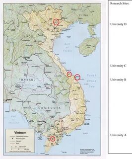 Географическая карта вьетнама на русском языке