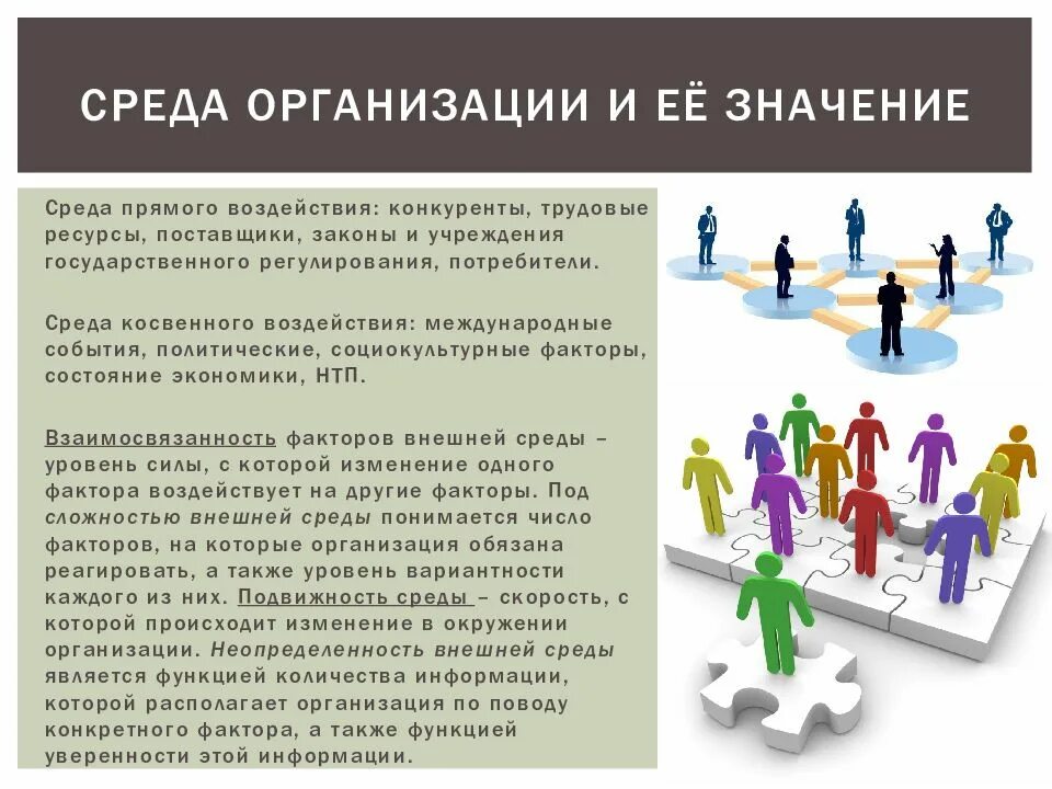 Формирование рабочей среды