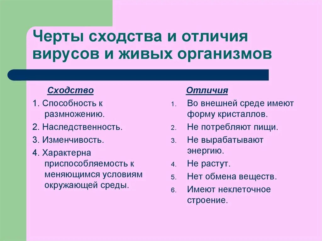 Перечислить отличия животных. Вирусы и бактерии отличия и сходства. Сходство бактерий и вирусов. Сходства и различия вирусов и живых организмов. Сходства и различия бактерий и вирусов.