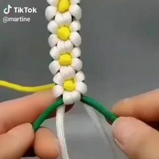 Как сплести браслет цветочек