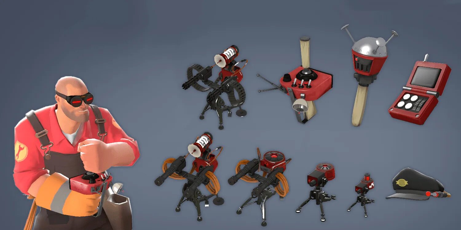 Tf2 items. Тим Форест 2. Team Fortress 2 инженер оружие. Team Fortress 2 мастерская. Тим фортресс 2 оружие.