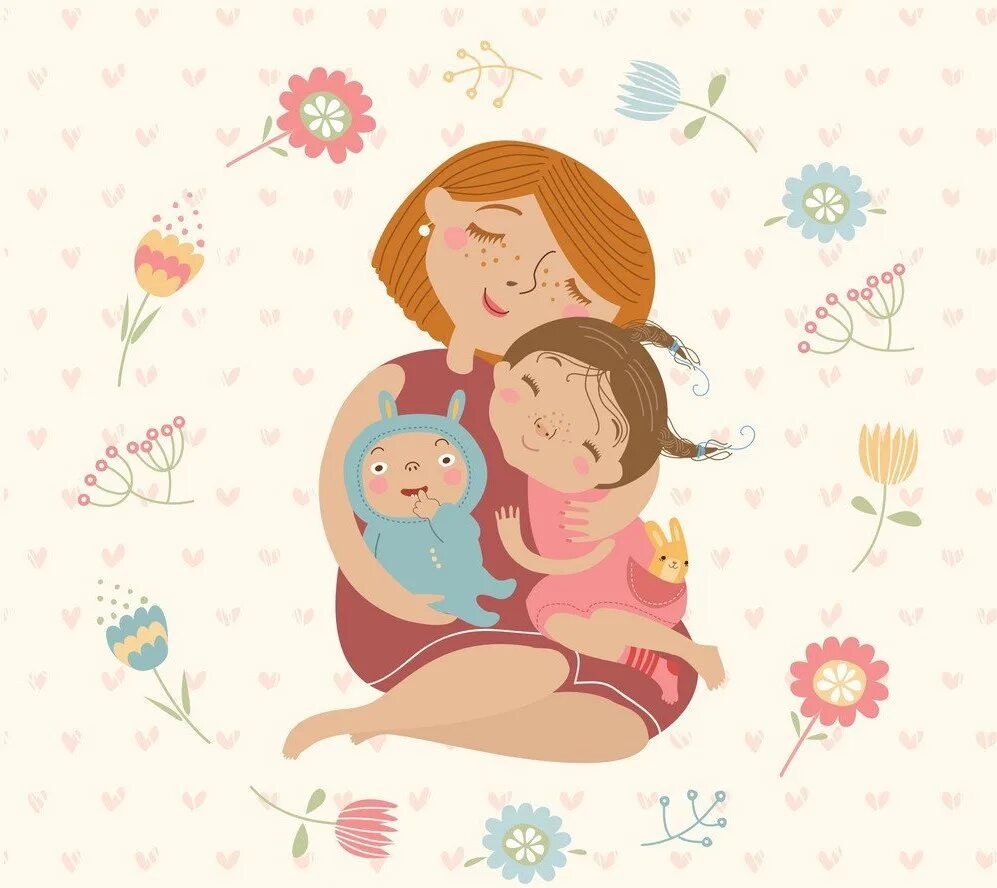 Картинка милая мамочка. Мама с ребенком рисунок. Рисунок ко Дню матери. Мама и ребенок иллюстрация. День матери иллюстрации.