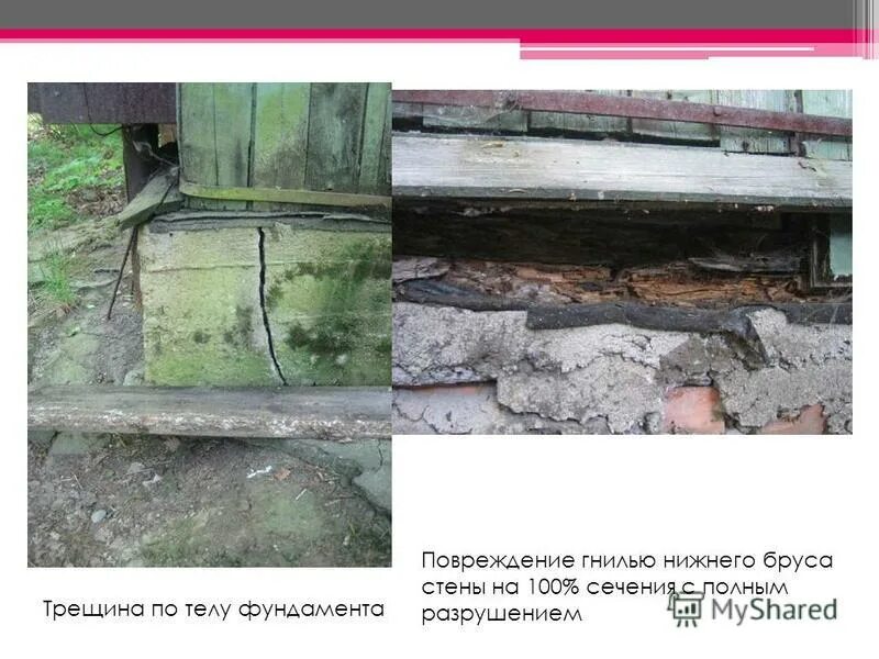Физический износ фундамента. Физический износ фундамента