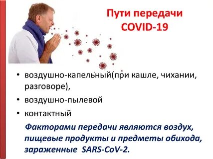 Основные пути передачи новой инфекции covid 19