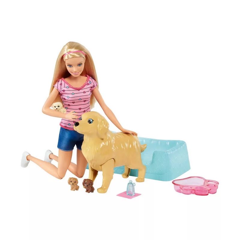 Кукла собака. Кукла barbie и собака с новорожденными щенками, 29 см, fdd44. барби с собакой и кутятами. набор barbie барби и питомцы, 29 см, djr56. mattel набор «кукла и собака с новорожденными щенками» иваново.