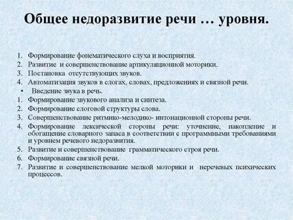 2 уровень речевого недоразвития