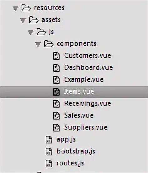 Assets components. Assets components