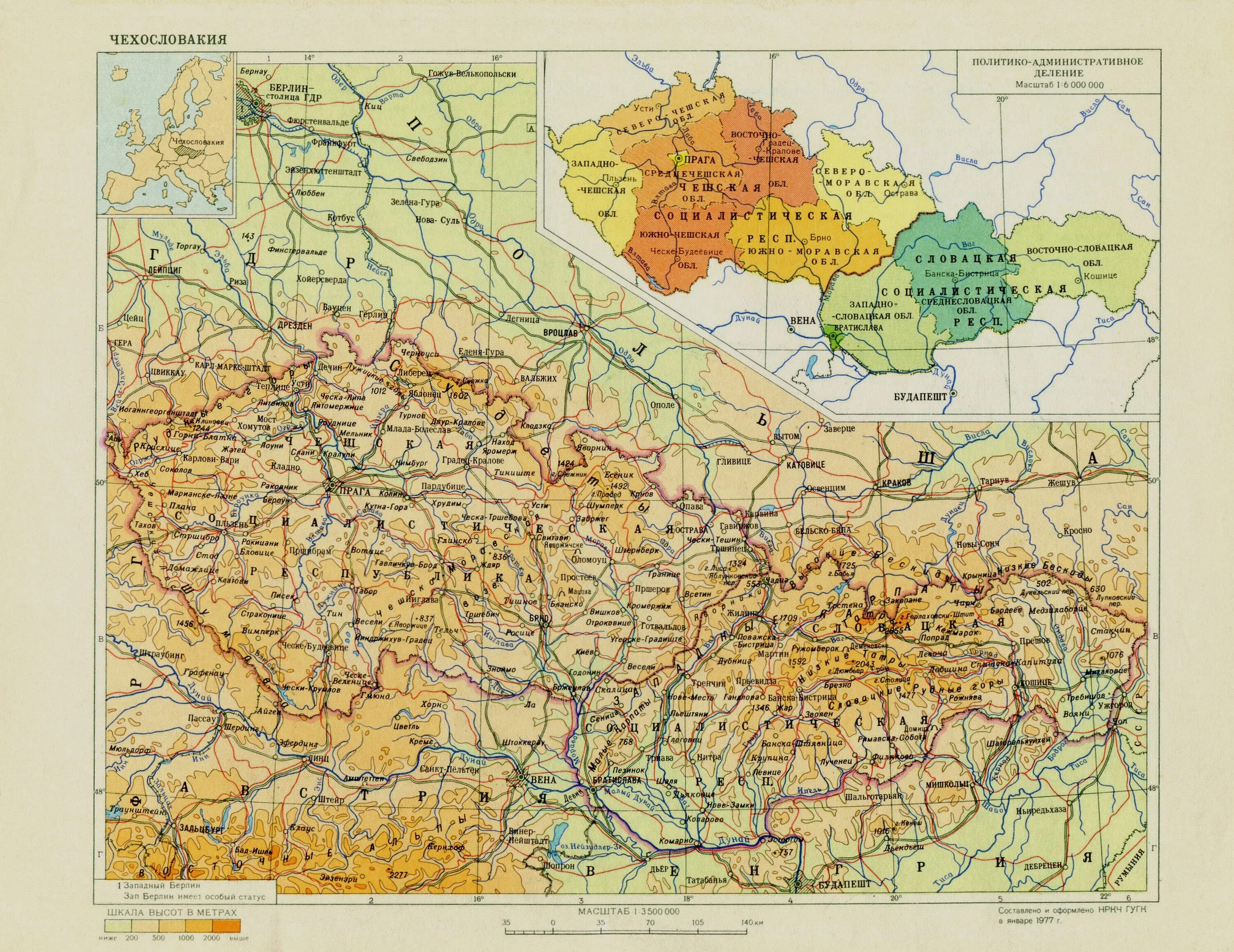 Чехословакия на русском. Чехословакия на карте. Карта чехслакие. Физическая карта Чехословакии. Туристическая карта Чехословакии.