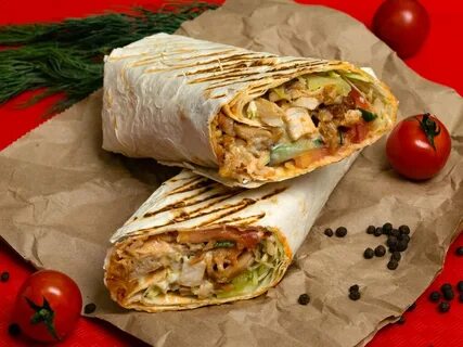 Шаурма с капустой и огурцами