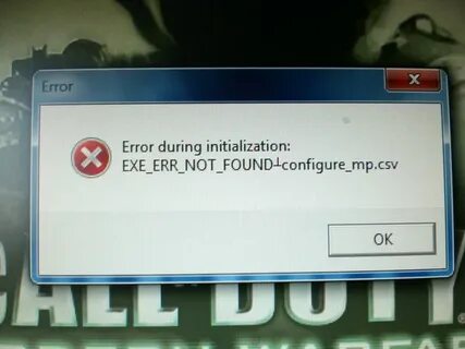 Error during driver