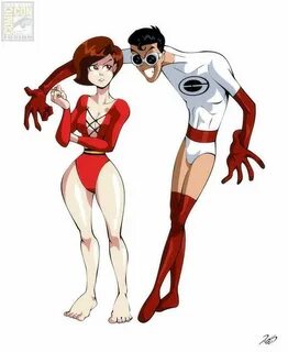 Female skinsuit elastigirl animated comic