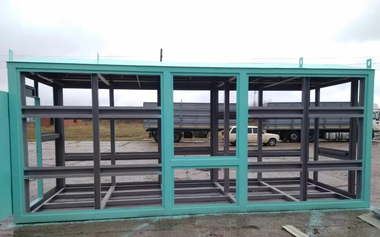 Блок модуль стальной сварной 9000*2400*2750. Каркас 2 5. Металлический каркас 3х2. 100мм). Каркас для шатра митек 3 х 3».