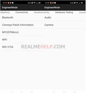 Realme режим разработчика
