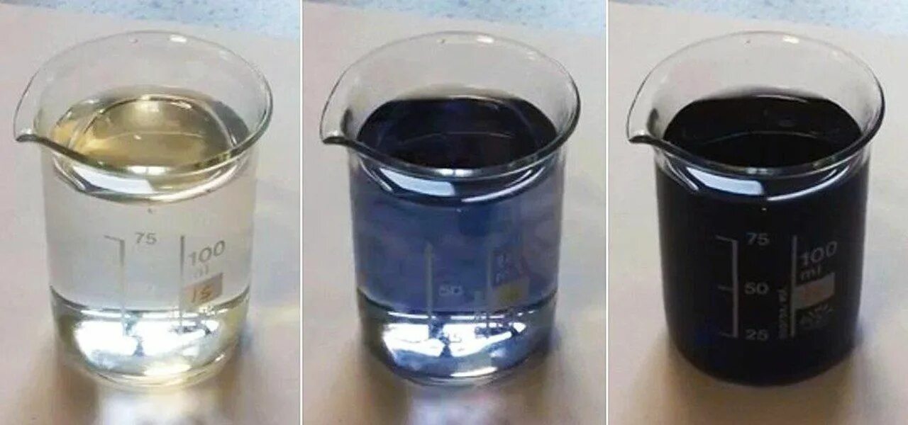 Уголь и вода реакция. Йод в стакане. Химический опыт йод и крахмал. Нефть в стакане. Реакция крахмала с йодом опыт.