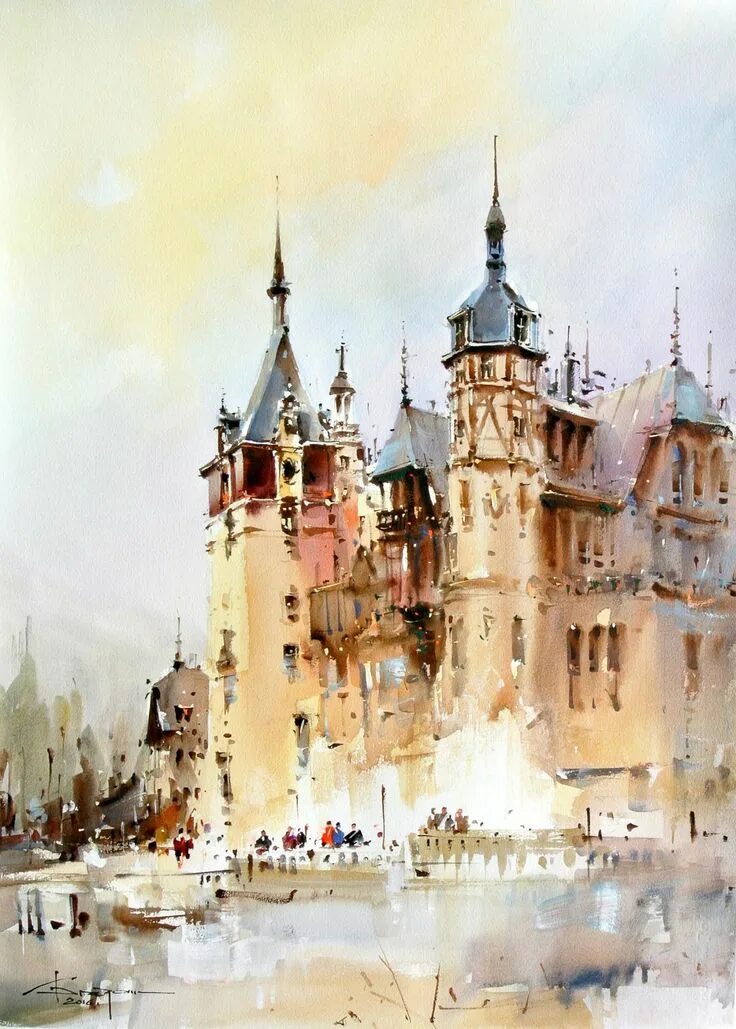 Дворцы акварелью. Екатерининский дворец акварель. Дворцы акварелью. Дворцы акварелью. Букингемский дворец аквапель.