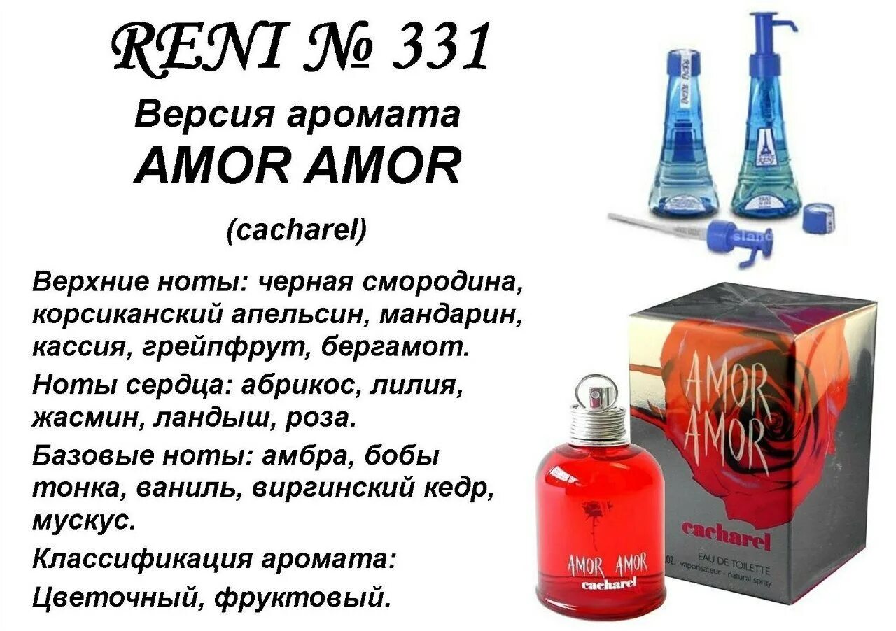 Рени применение. Reni наливная парфюмерия 331. Reni Parfum 331 наливная парфюмерия 100 мл. Духи на разлив Рени 330. Рени 331 описание аромата.