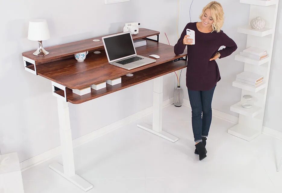 Standing desk. Adjustable Desk. Растущий стол Desk. Подставка офисная "Mini Desk".