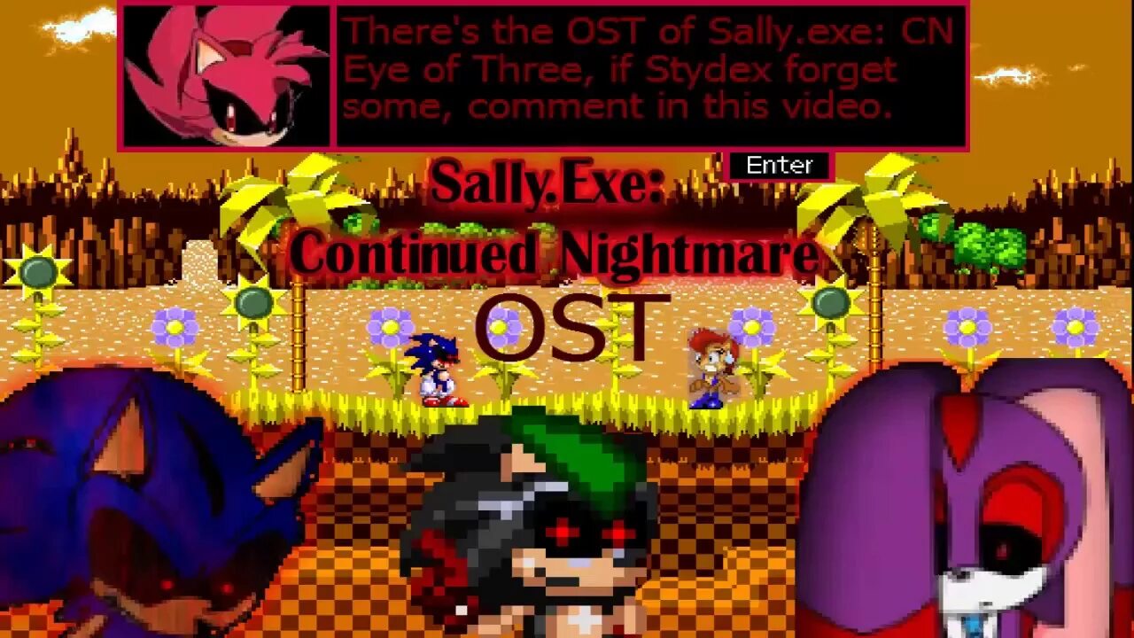 Continued nightmare. Sally exe continued Nightmare Eye. Sally exe continued Nightmare. Sally exe finished Nightmare.