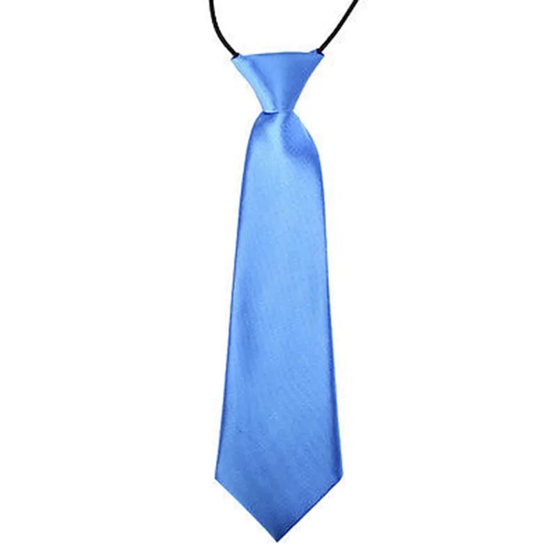 Детский галстук. Галстук "однотонный". Галстук для мальчика. Голубой галстук.