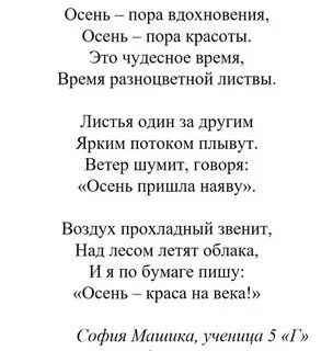 Стихи про осень и кота