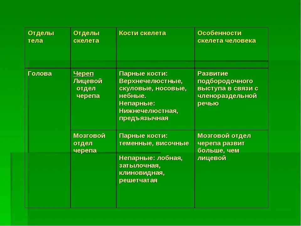 Таблица по биологии 8 класс отделы тела отделы скелета кости скелета. Таблица кости скелета человека биология 8 класс. Биология 8 класс таблица отделы тела отделы скелета кости скелета. Таблица строение костей биология 8.