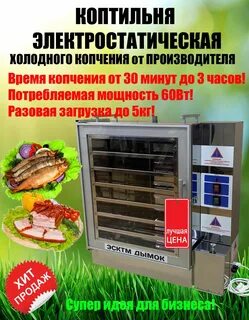 Холодным электростатическим копчением