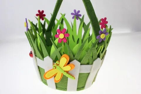 Корзина из фетра