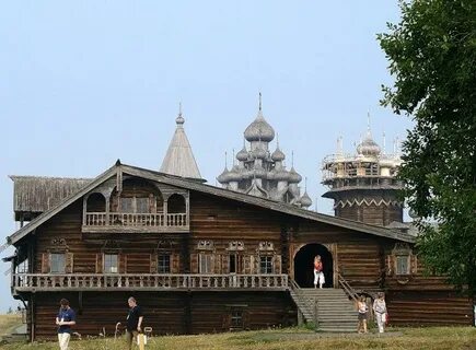 Дома на острове кижи