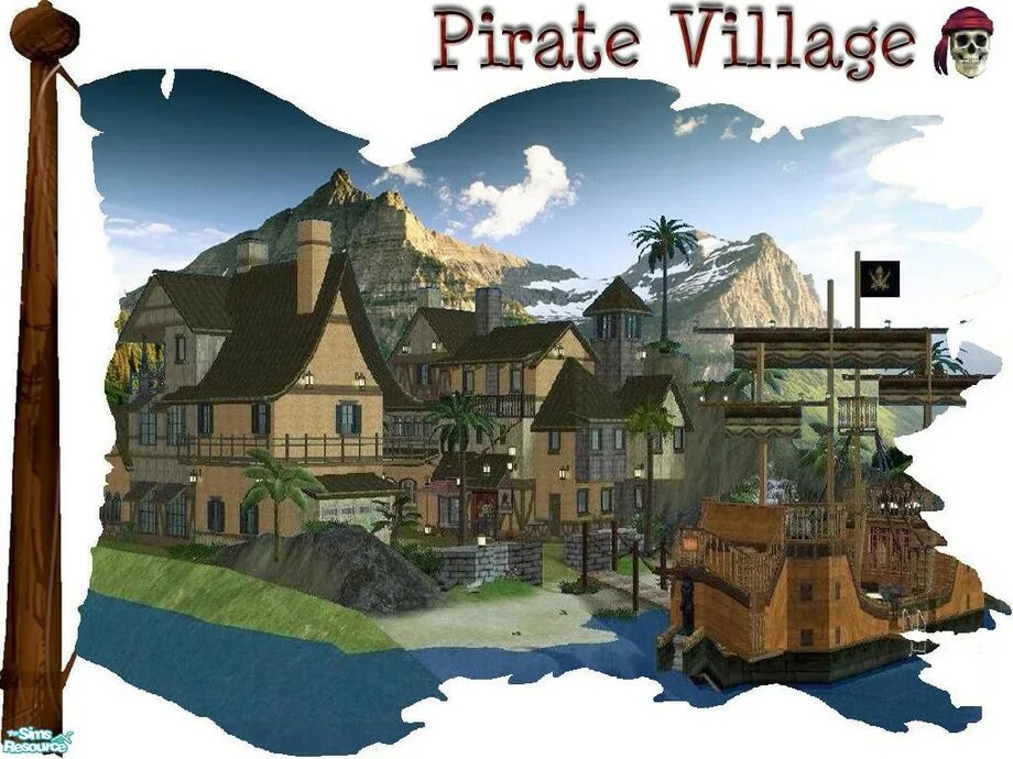 Village create. Pirate Village. Вест Виллидж симс 2. Где находиться в БФ Pirate Village.