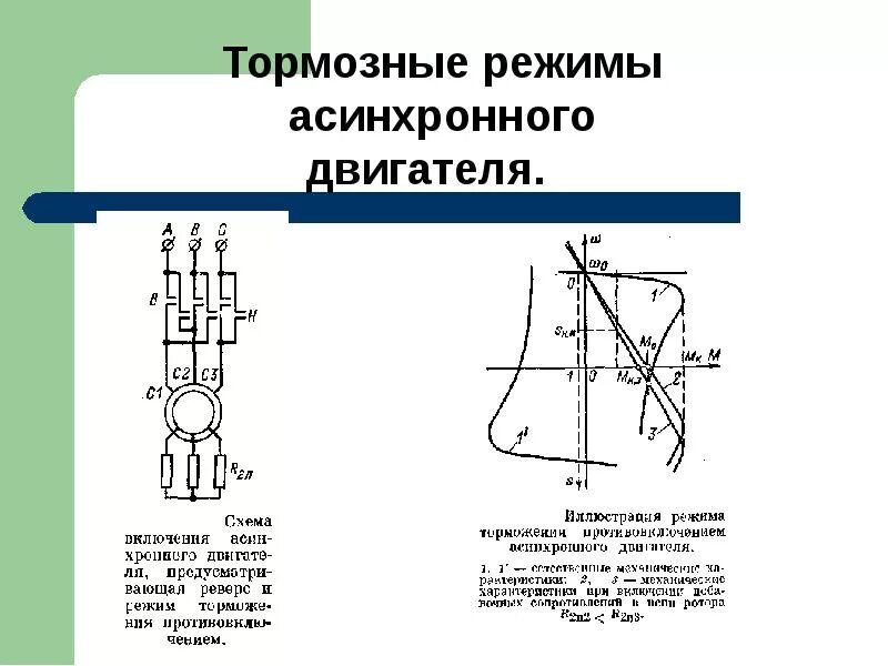 Какие режимы работы асинхронного двигателя. Схема механического торможения электродвигателя. динамический тормоз асинхронного электродвигателя схема. остановка асинхронного двигателя постоянным током схема. динамическое торможение асинхронного двигателя.