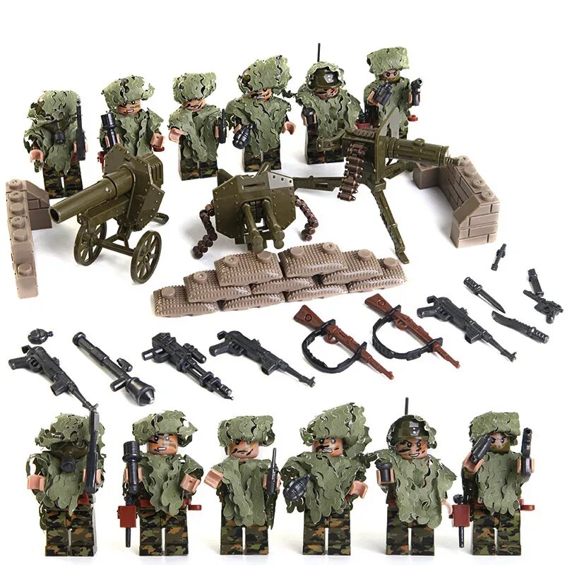 Великие военные конструкторы. Солдатики ww2. Солдатики MCFARLANE Toys.
