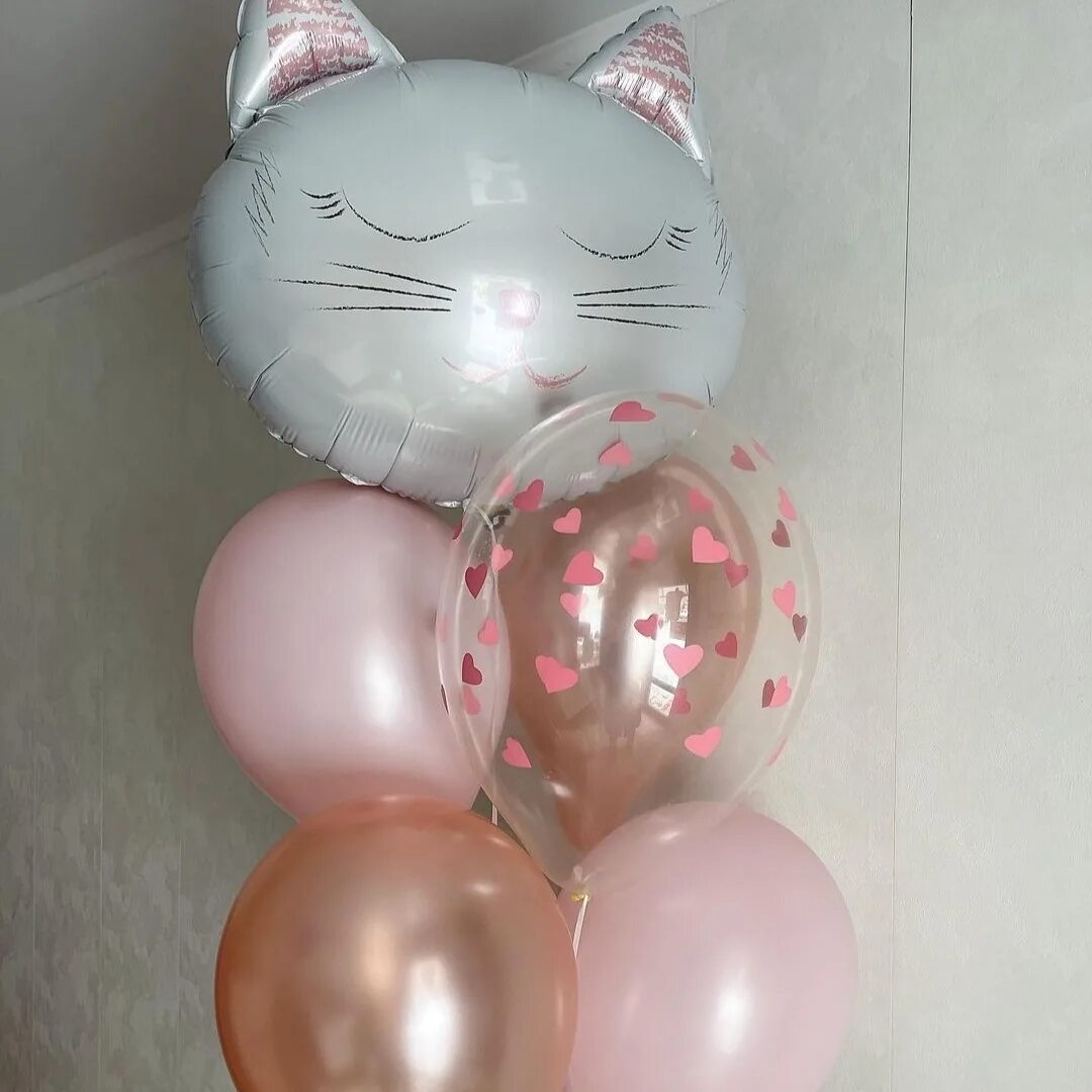 Шар на голову для кошек. Шары с кошками. Котенок с воздушными шариками. Шар кошечка. Шарик кошечка.