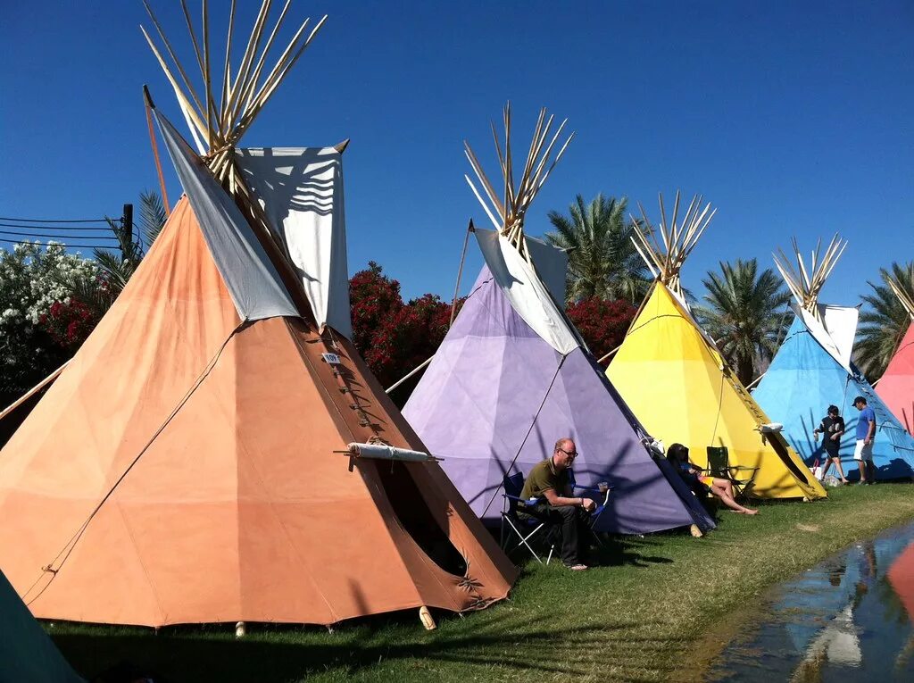 Camping music. Coachella Camp.