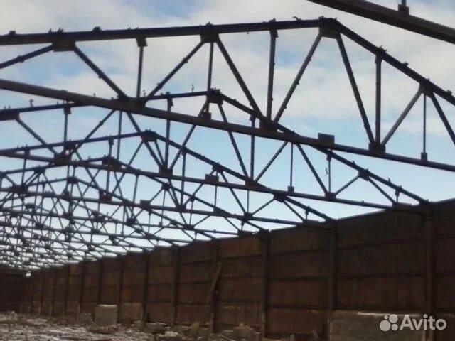 Каркас прямостенного ангара 6*24*12. Ферма металлическая. Металлический каркас бу. Ангары бу. Фермы 27м металл.