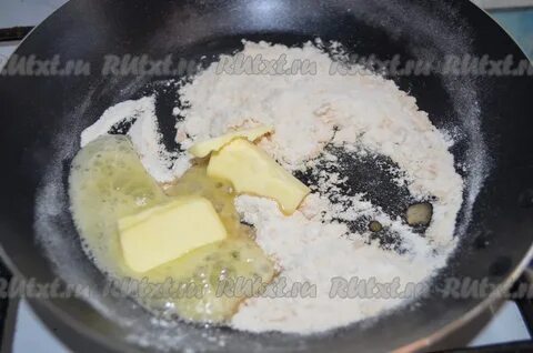 Мука жареная с маслом