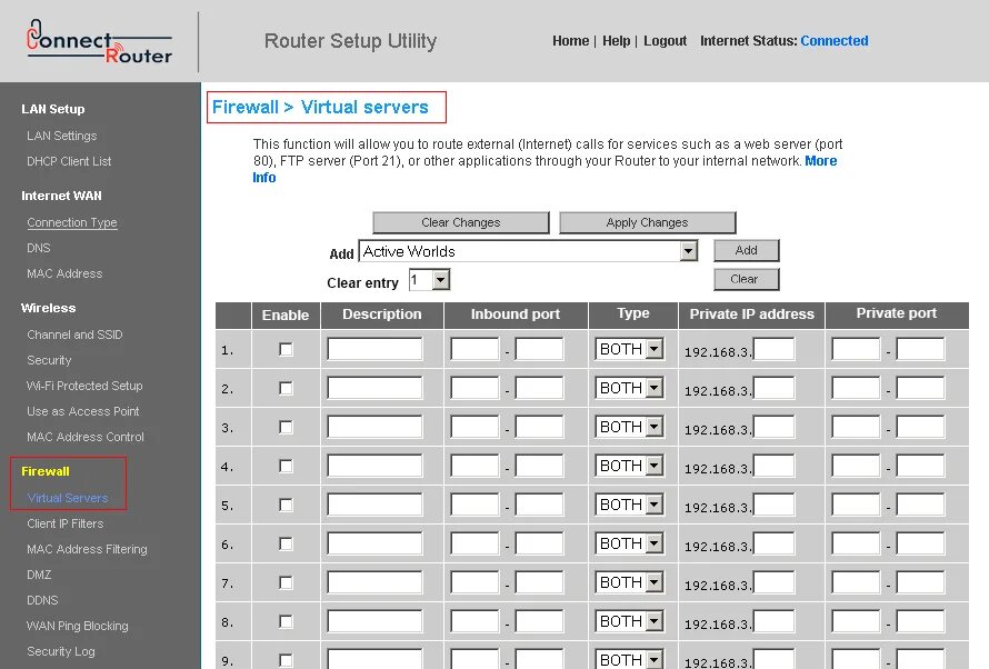 Стандартные номера портов. Belkin Router Setup. Virtual Server list. Настройка портов бэтафлай. Detailed guide