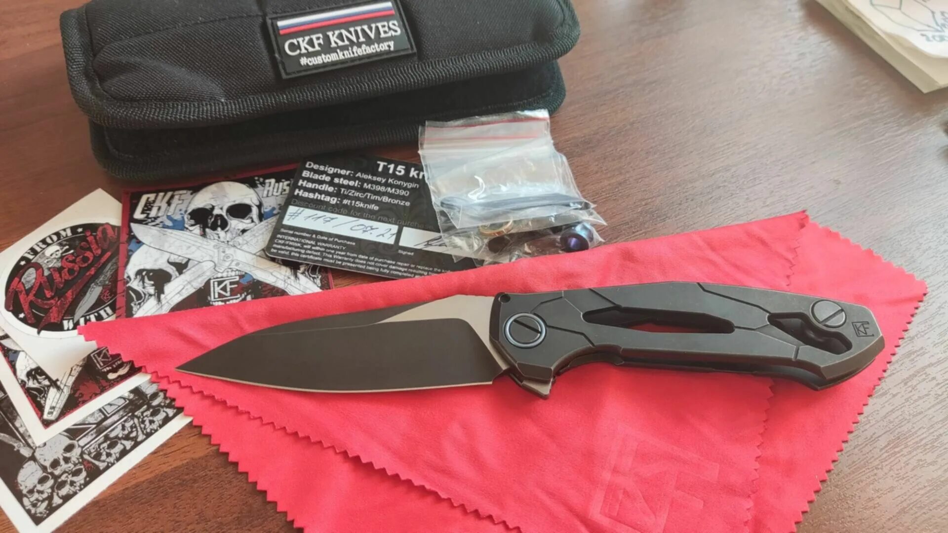 CKF t15 нож. CKF t15 m398. CKF Коныгин. T15-2803529.