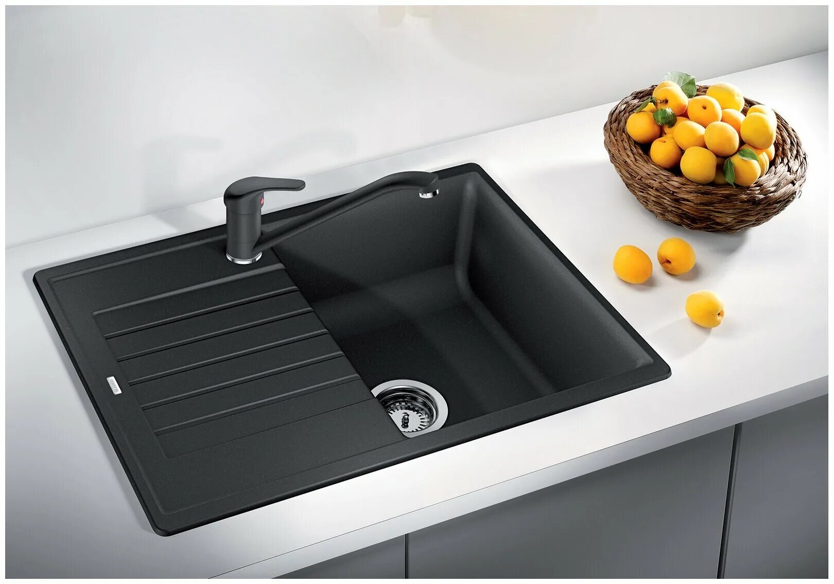 Врезная кухонная мойка Blanco Zia 45S Compact, 68х50см, искусственный гранит - к