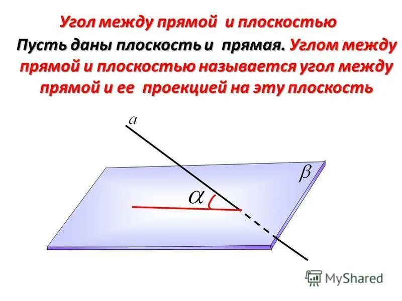 Как найти угол перпендикуляра. Угол между прямой и ее проекцией на плоскость. угол между прямой и ее проекцией на эту плоскость. угол между прямой и плоскостью. острый угол между прямой и плоскостью.
