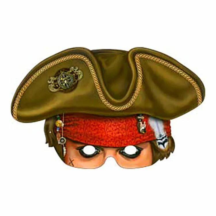 Пиратская ж. Маска "пират" 401-25. Карнавальные маски для детей. Пиратская маска. Карнавальная маска «пират».