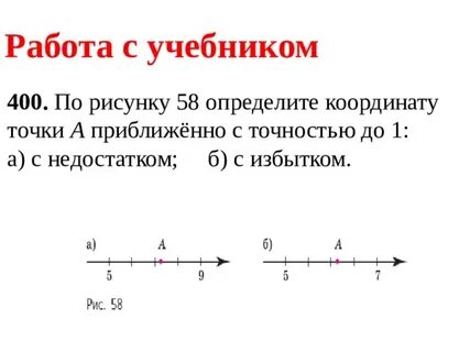 Точка координатного луча а 4