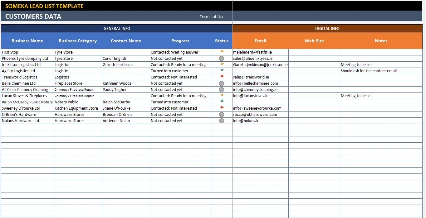 CRM В excel шаблон. Lead list. Таблица Business customer. Таблица подобная CRM для менеджера. Lead tracking