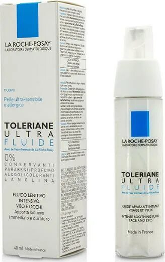 Чем отличается флюид от крема. Ля рош толеран ультра 40мл. la roche posay toleriane ultra. la roche-posay toleriane ultra fluide. ля рош толеран ультра флюид 40м.