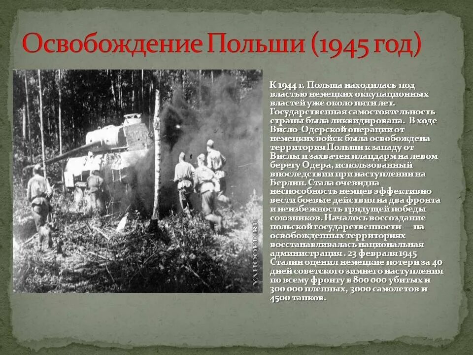 В каком году произошли события в польше