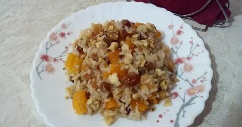 Плов с сухофруктами в мультиварке